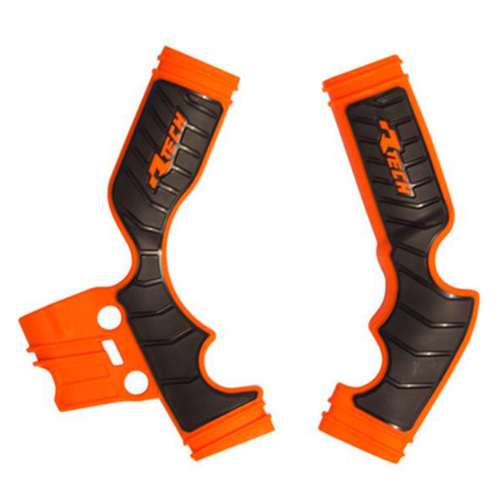 Rtech Frame Protectors - Orange / Black