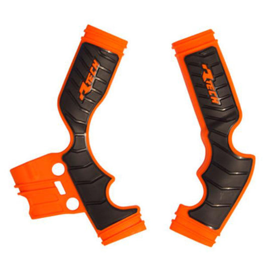 Rtech Frame Protectors - Orange / Black