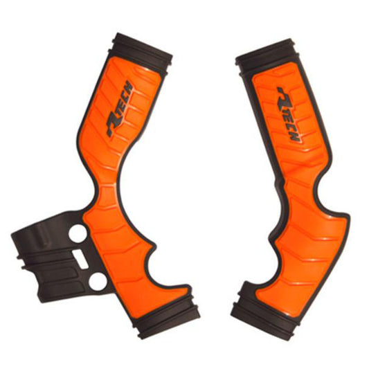 Rtech Frame Protectors - Black / Orange