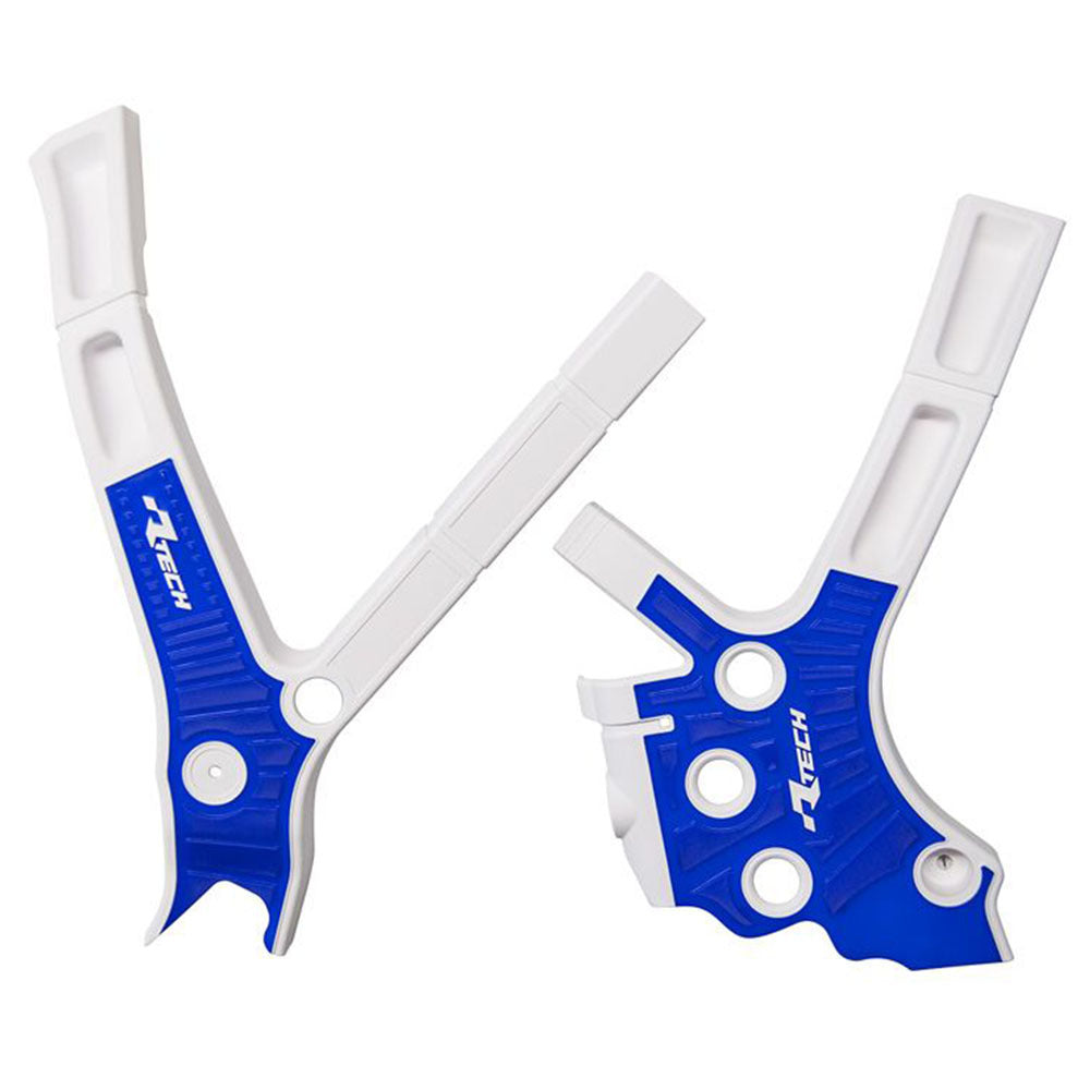 Rtech Frame Protectors - White / Blue