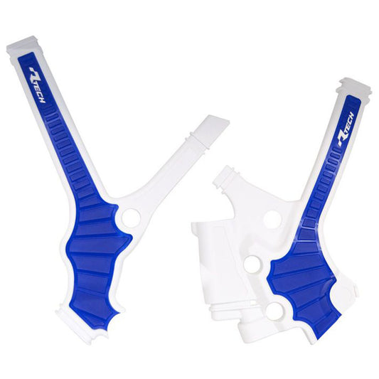 Rtech Frame Protectors - White / Blue
