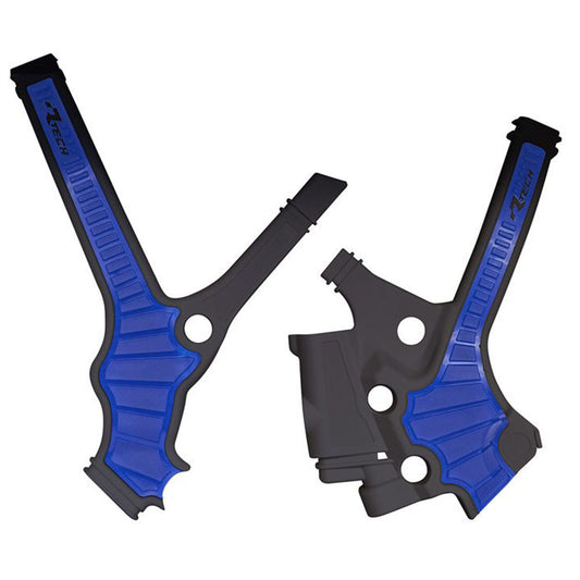 Rtech Frame Protectors - Black / Blue