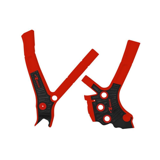 Rtech Frame Protectors - Red / Black