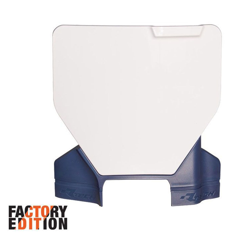 Rtech Front Plate - White / Blue