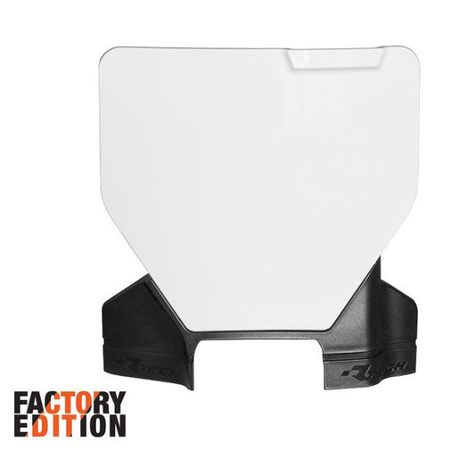 Rtech Front Plate - White / Black