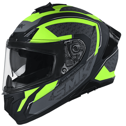 SMK Typhoon Helmet Rd1 Matt YellowHelmet - Black / Grey MA246