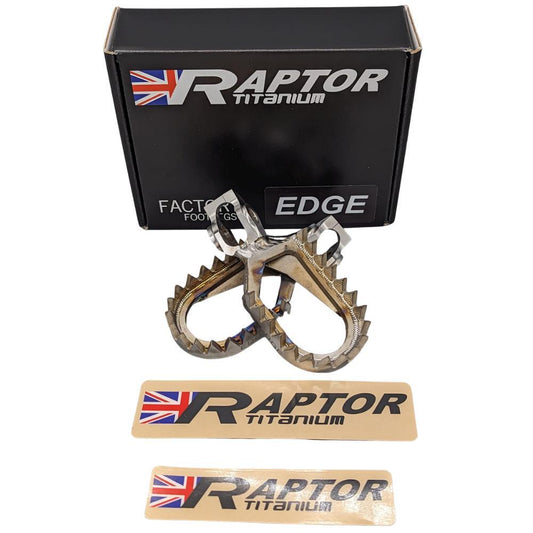 Raptor Titanium Edge Footpegs - 5mm Back