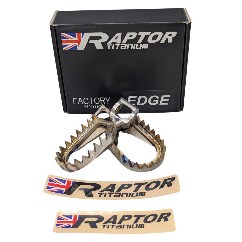 Raptor Titanium Edge Footpegs - Standard Offset