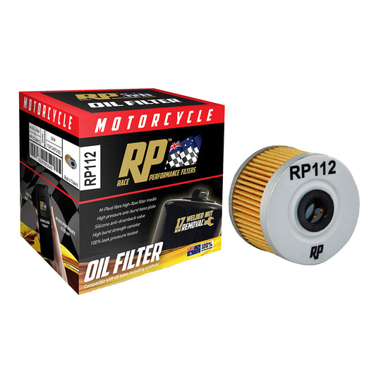 Race Performance Motorcycle Oil Filter RP112 KN-112