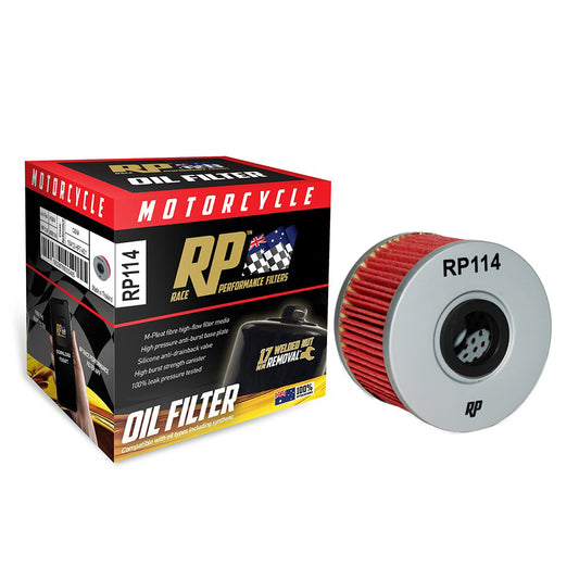 Race Performance Motorcycle Oil Filter RP114 KN-114