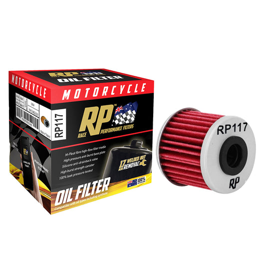 Race Performance Motorcycle Oil Filter RP117 KN-117
