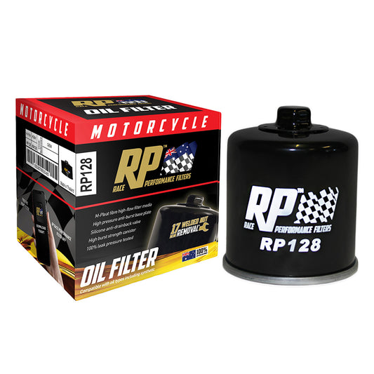 Race Performance Motorcycle Oil Filter RP128 KN-128