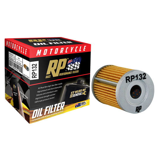 Race Performance Motorcycle Oil Filter RP132 KN-132