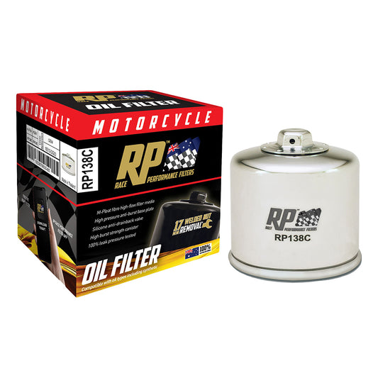 Race Performance Motorcycle Oil Filter RP138C KN-138C
