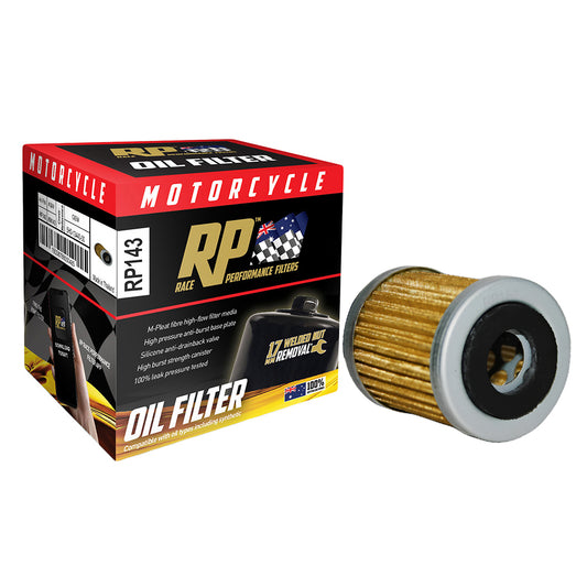 Race Performance Motorcycle Oil Filter RP143 KN-143