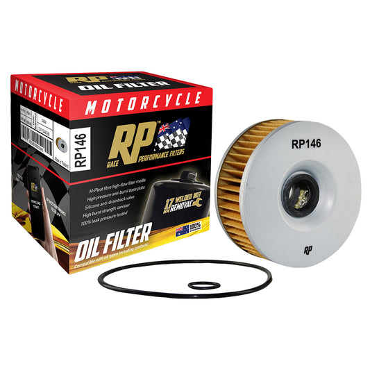 Race Performance Motorcycle Oil Filter RP146 KN-146