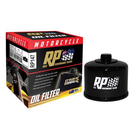 Race Performance Motorcycle Oil Filter RP147 KN-147