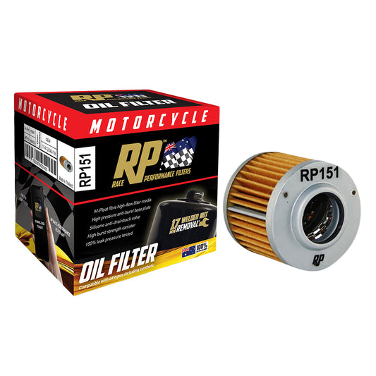 Race Performance Motorcycle Oil Filter RP151 KN-151