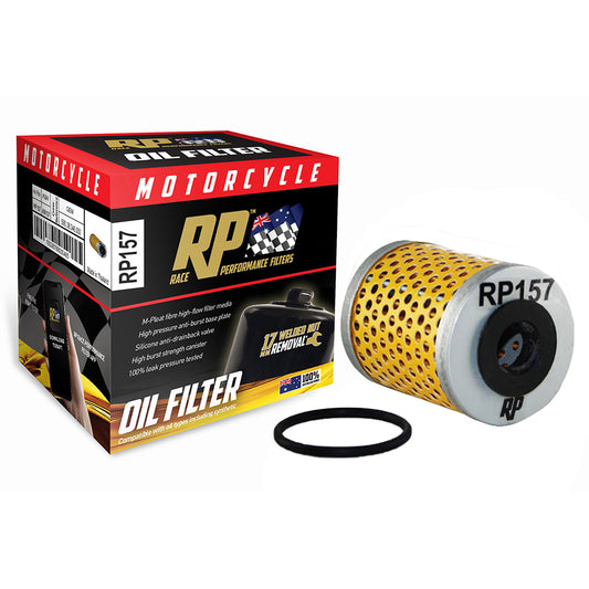 Race Performance Motorcycle Oil Filter RP157 KN-157