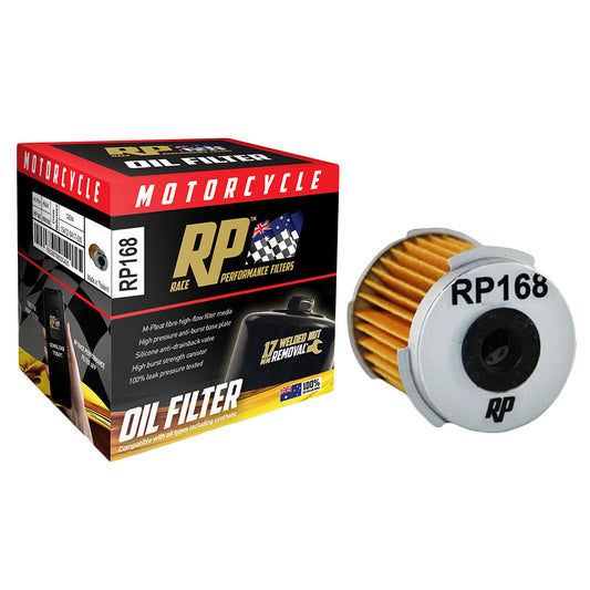 Race Performance Motorcycle Oil Filter RP168 KN-168