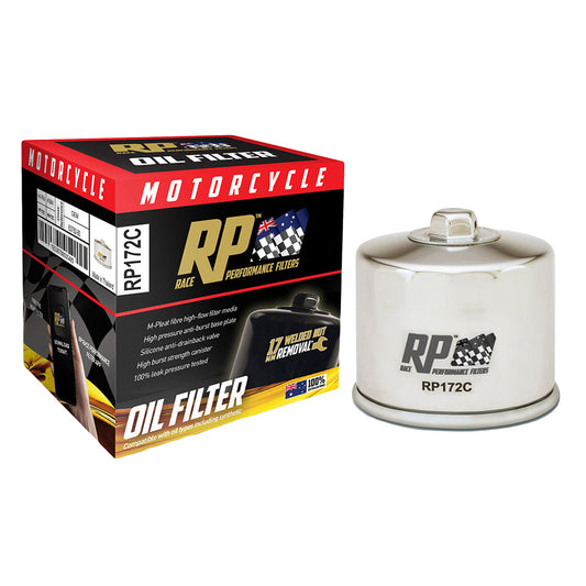 Race Performance Motorcycle Oil Filter RP172C KN-172C
