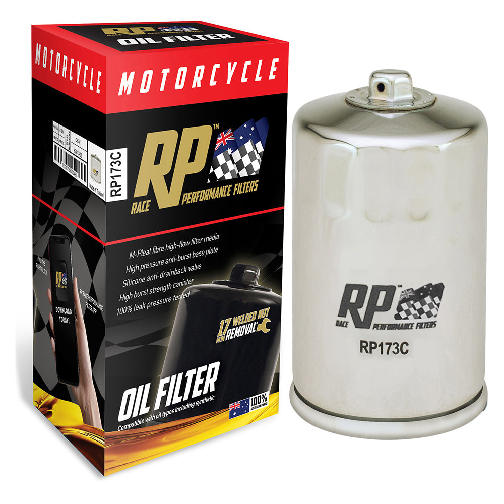 Race Performance Motorcycle Oil Filter RP173C KN-173C