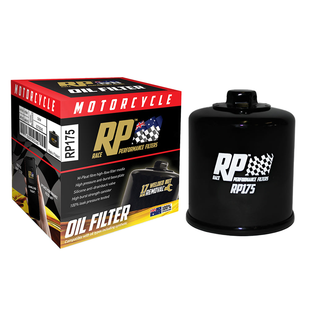 Race Performance Motorcycle Oil Filter - RP175 KN-175