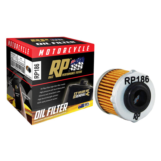 Race Performance Motorcycle Oil Filter RP186 KN-186