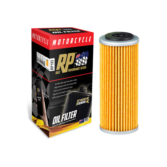 Race Performance Motorcycle Oil Filter - RP193