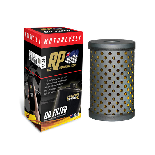 Race Performance Motorcycle Oil Filter RP1951 KN-1951
