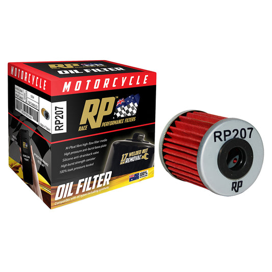 Race Performance Motorcycle Oil Filter RP207 KN-207