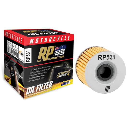 Race Performance Motorcycle Oil Filter RP531 KN-531