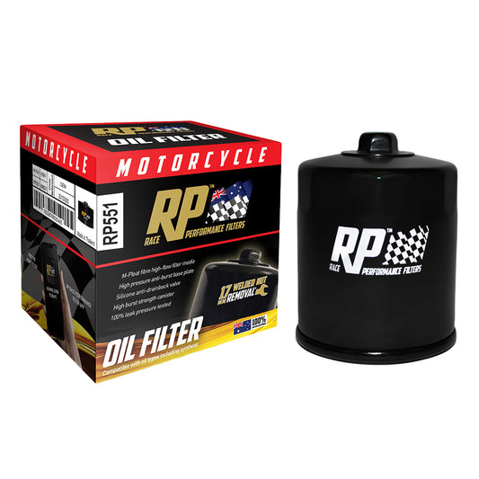 Race Performance Motorcycle Oil Filter RP551 KN-551