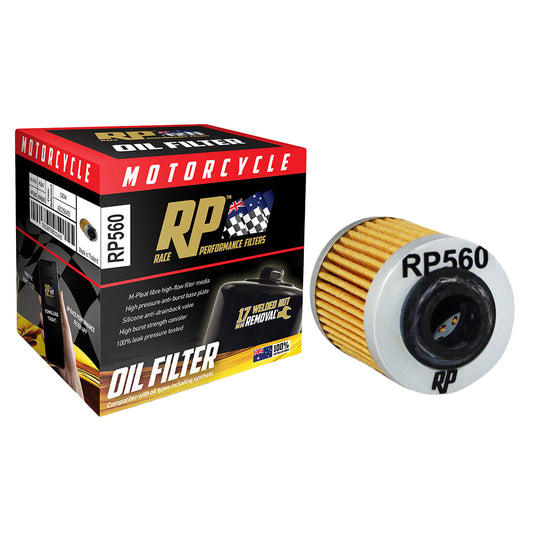 Race Performance Motorcycle Oil Filter RP560 KN-560