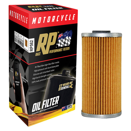 Race Performance Motorcycle Oil Filter RP562 KN-562