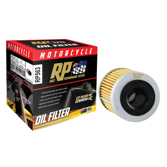 Race Performance Motorcycle Oil Filter RP563 KN-563
