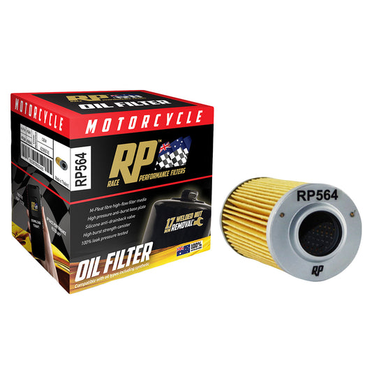 Race Performance Motorcycle Oil Filter RP564 KN-564