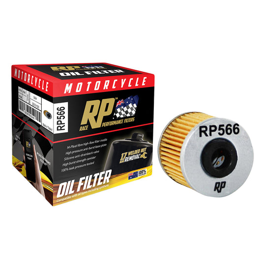 Race Performance Motorcycle Oil Filter RP566 KN-566