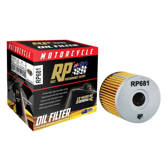 Race Performance Motorcycle Oil Filter RP681 KN-681