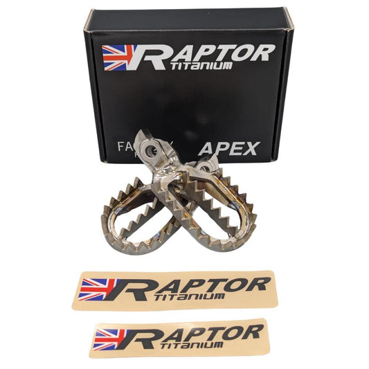 Raptor Titanium Apex Footpegs - Standard Offset