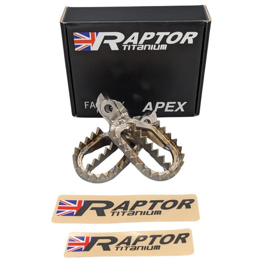 Raptor Titanium Apex Footpegs - 5 Down & 5 Back