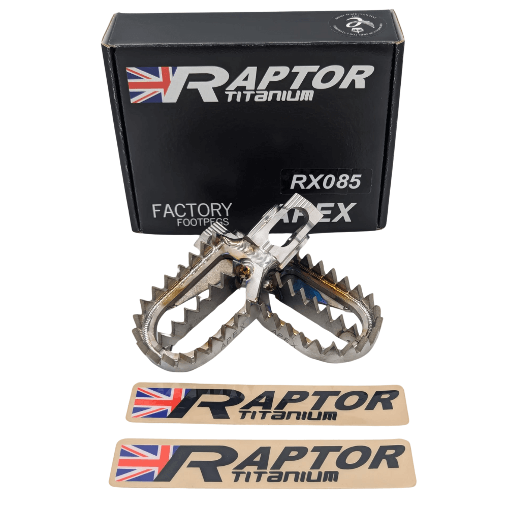 Raptor Titanium Apex Footpegs - 5 Up
