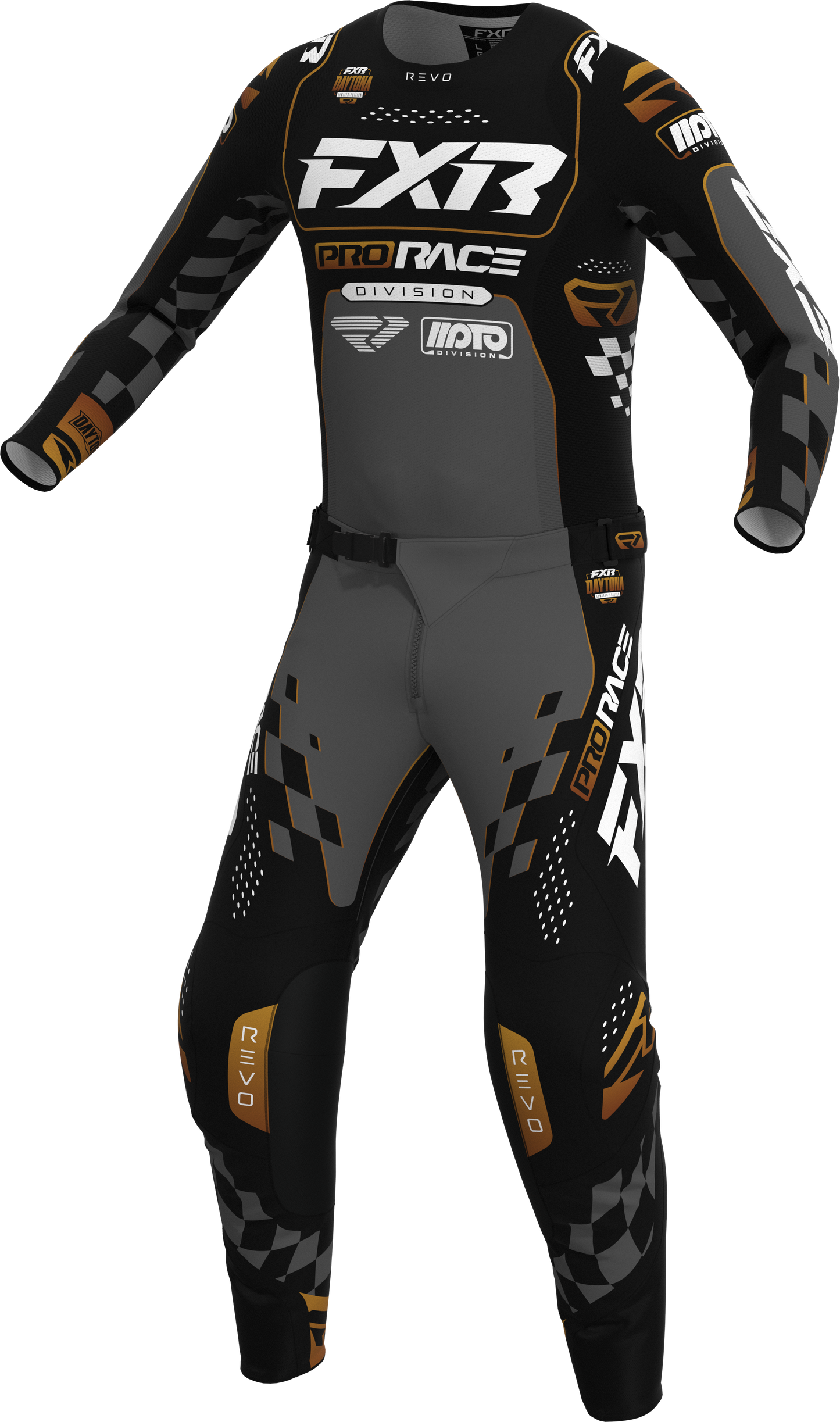 FXR 26.5 Revo Daytona Jersey & Pants - Black / Charcoal