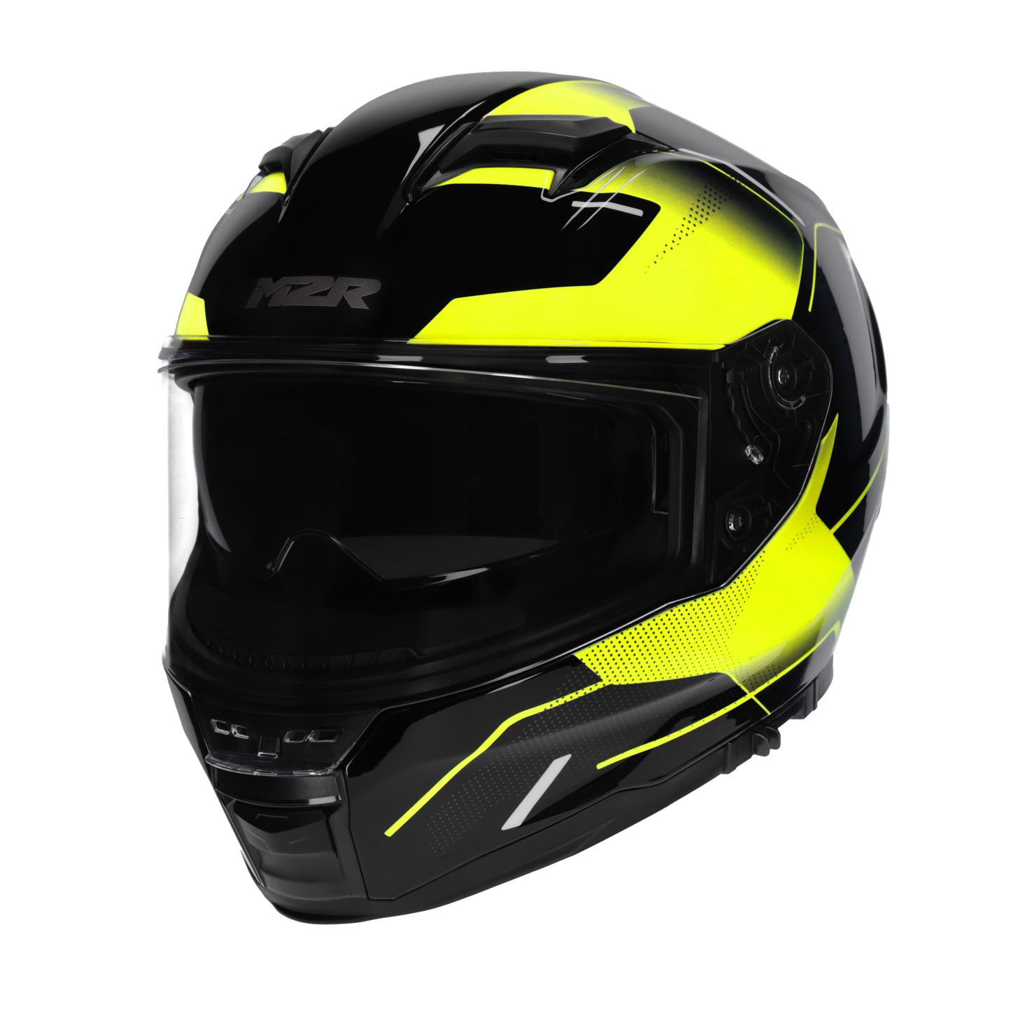 M2R Sabre Inception PC-3 Helmet - Black / Hi-Vis