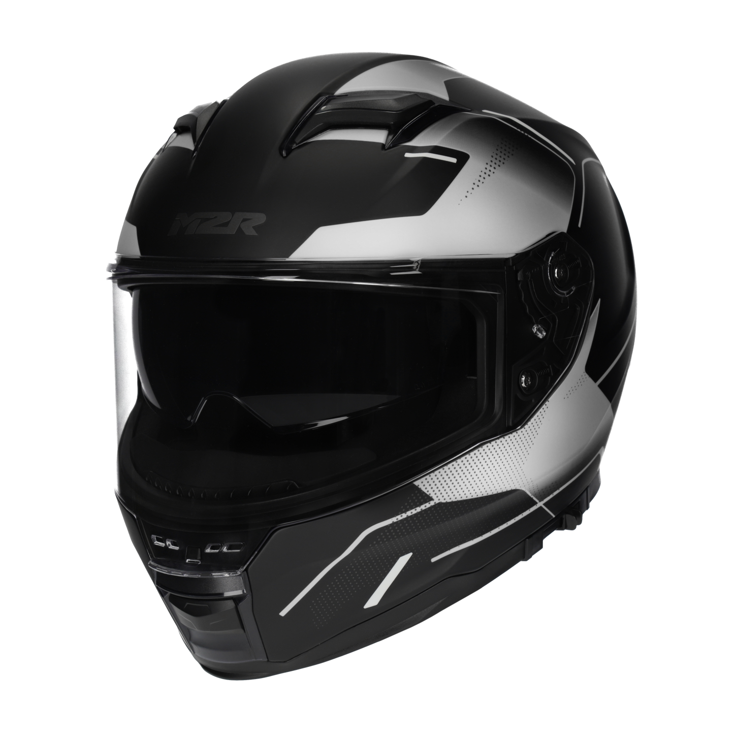 M2R Sabre Inception PC-5F Helmet - Black / Silver