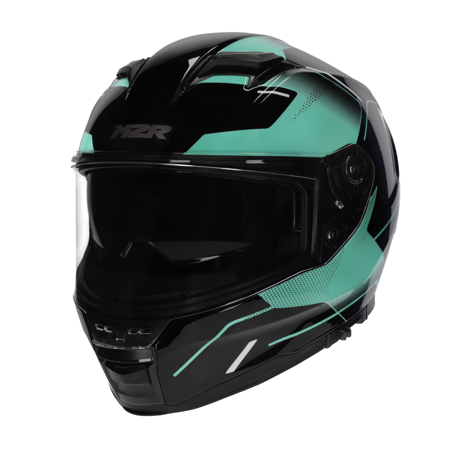 M2R Sabre Inception PC-9 Helmet - Black / Teal