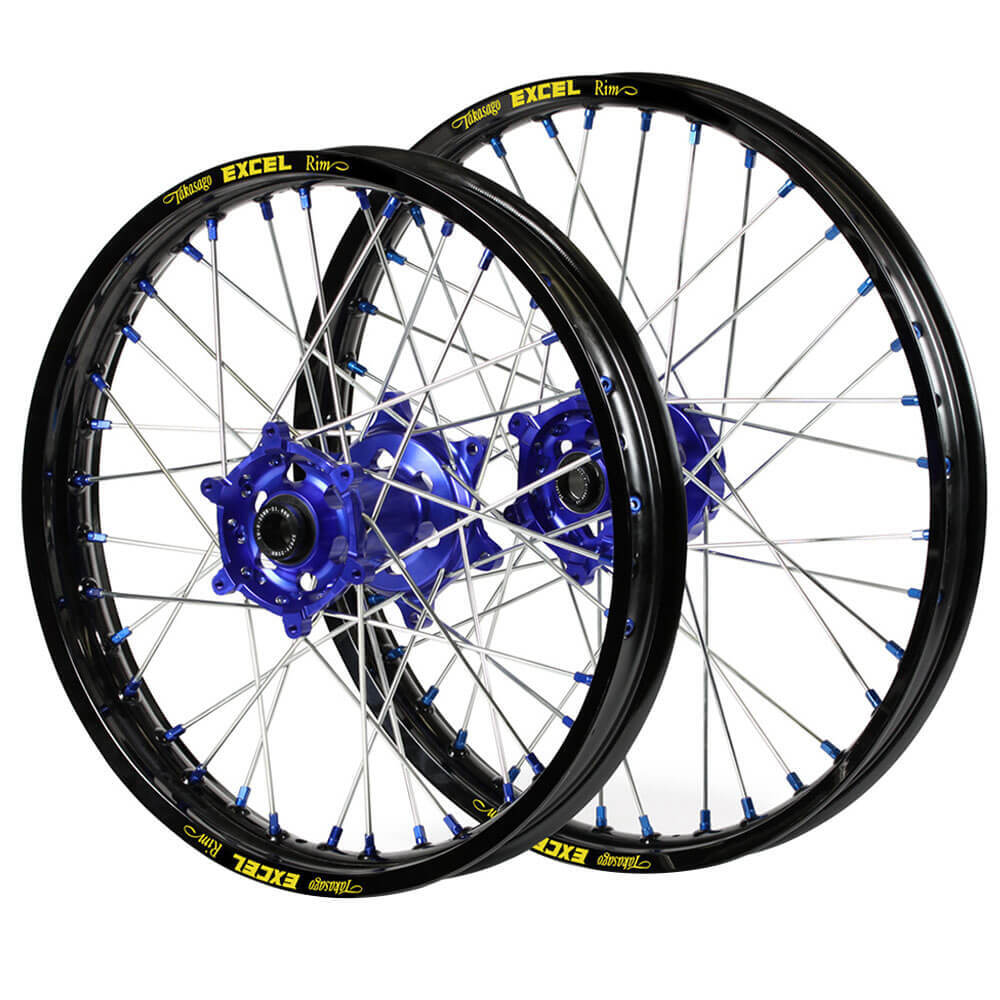 SM Pro Hubs / Excel Rims Wheelset (21*1.60 / 19*2.15) - Blue / Black