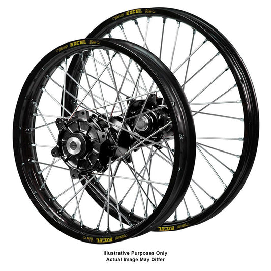 Yamaha Adventure SM Pro Black Hubs / Excel Black Rims Wheel Set 700 Tenere (XTZ690) 2019-2024 (21*1.85 / 18*2.50)