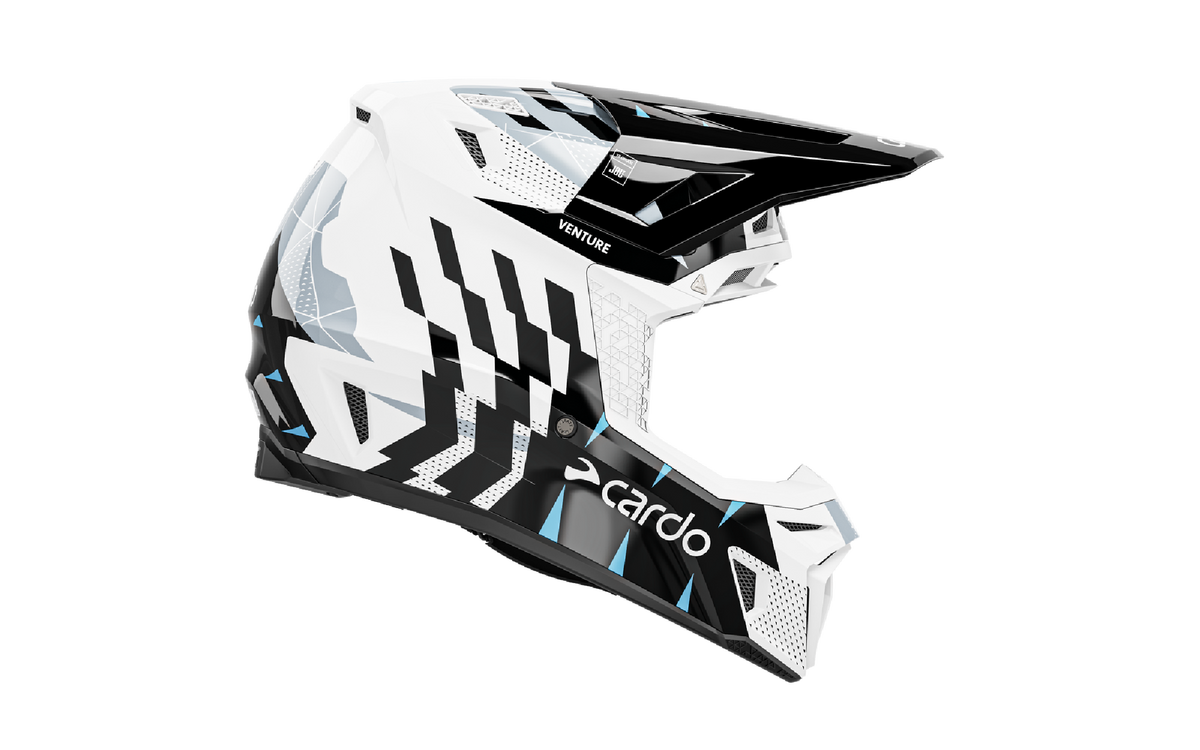 Cardo Venture MX Helmet (UCS/DMC) - White / Black