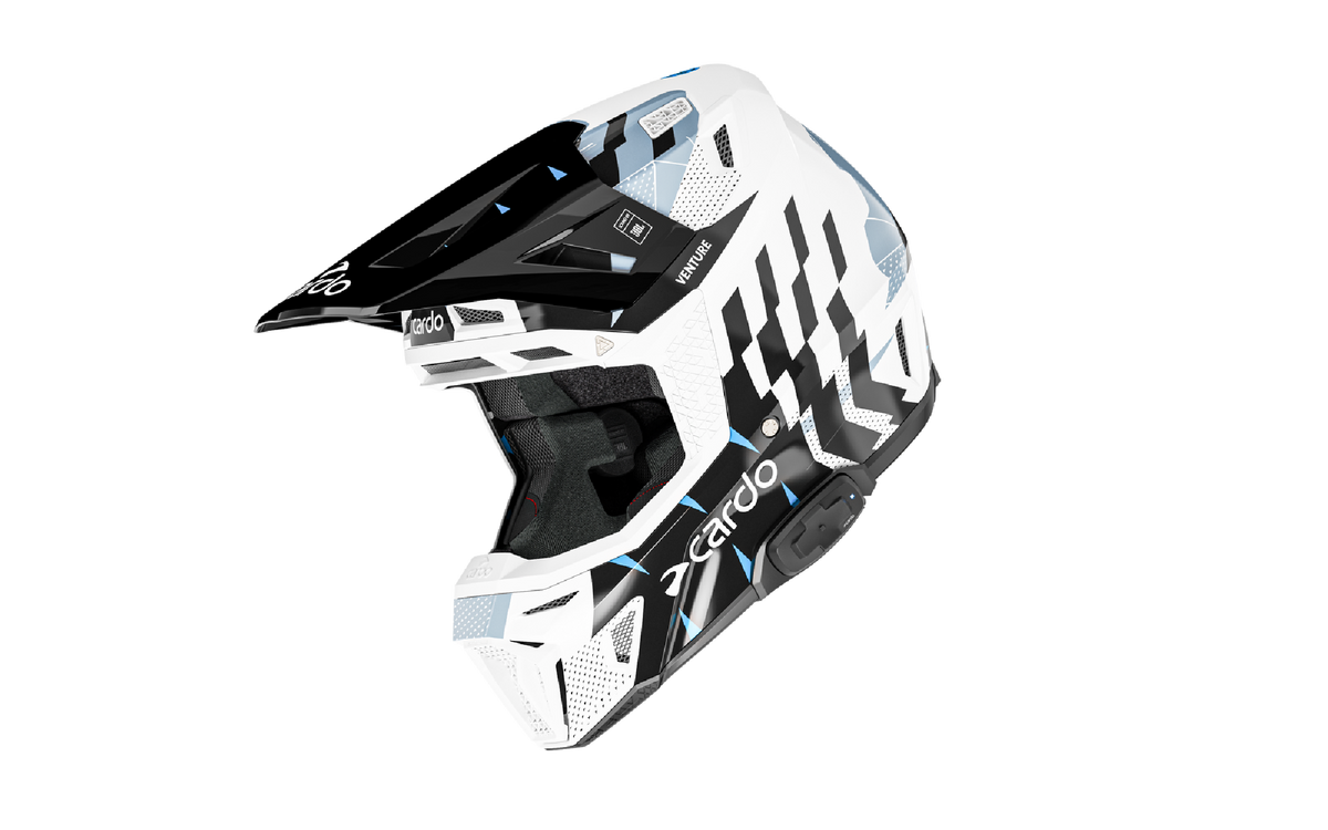 Cardo Venture MX Helmet (UCS/DMC) - White / Black